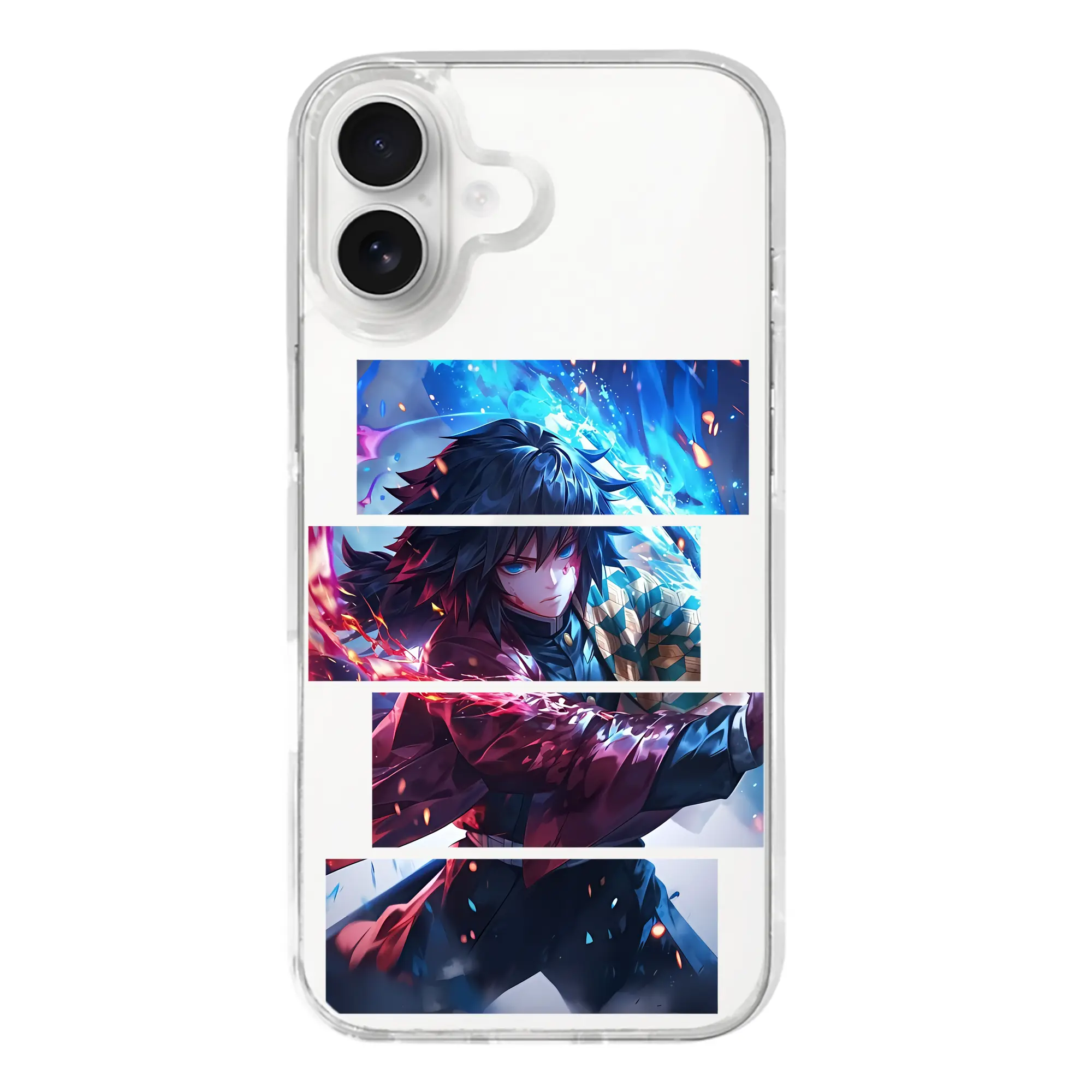 鬼滅の刃 グッズ,冨岡 義勇 - iPhone 17シリーズ 透明スマホケース – 薄型・耐衝撃・精密フィット保護カバー